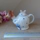 Madame Goose Stoneware Teapot with Umbrella and Bonnet