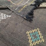 Hand-woven cactus silk carpet in Morocco 240x132 cm