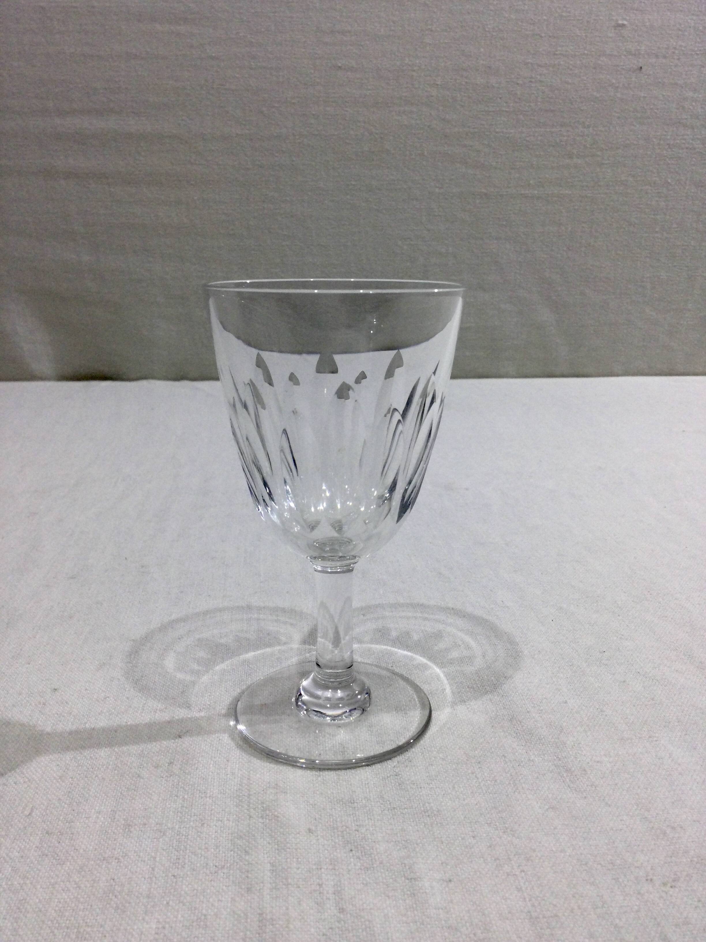 Baccarat – 12 red wine glasses in Baccarat Crystal Casino Model