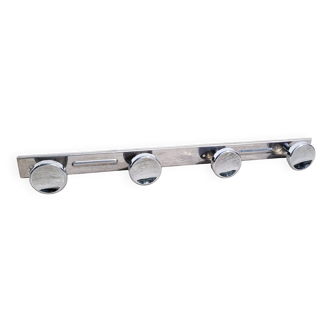4-piece chrome metal coat rack