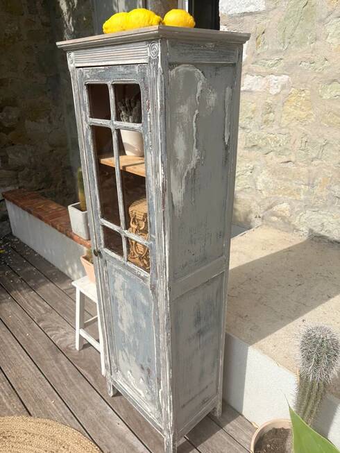 Petite armoire vitrée vintage « Simone »