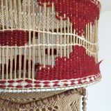 Hanging in macramé and vintage wool, 70s