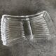 Empty pocket cup in molded glass 16.5 x 10 cm