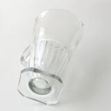 Old wine decanter and matching water pitcher - Crystal - Square model