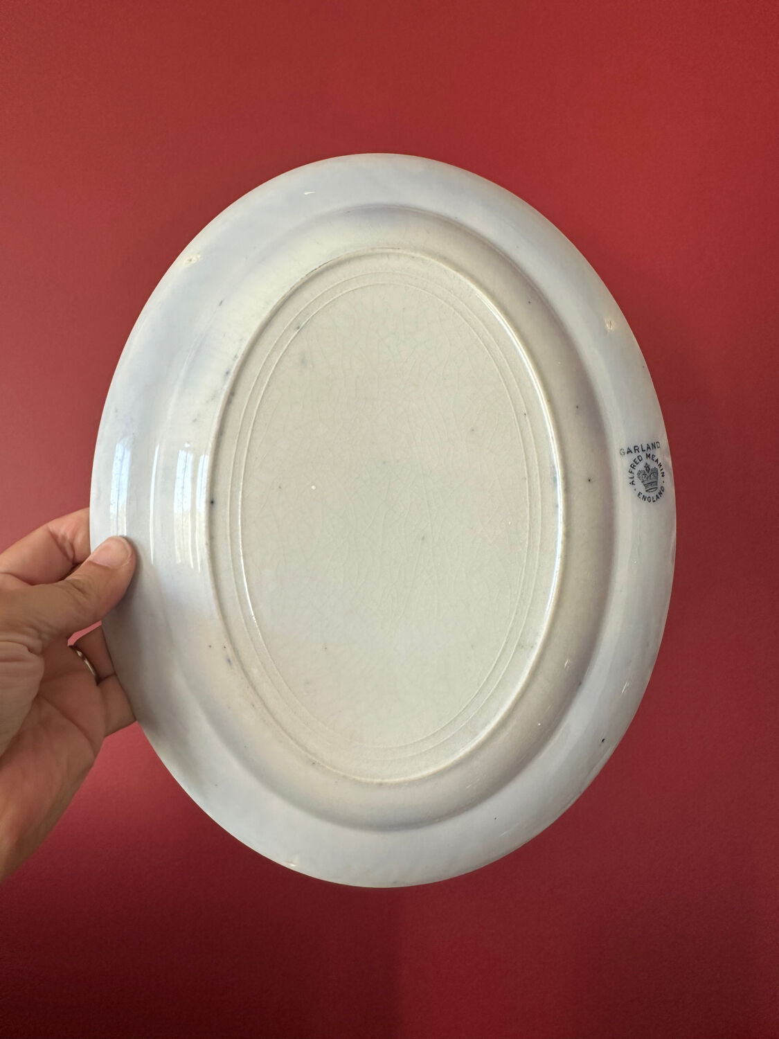 Oval English plate