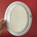 Oval English plate