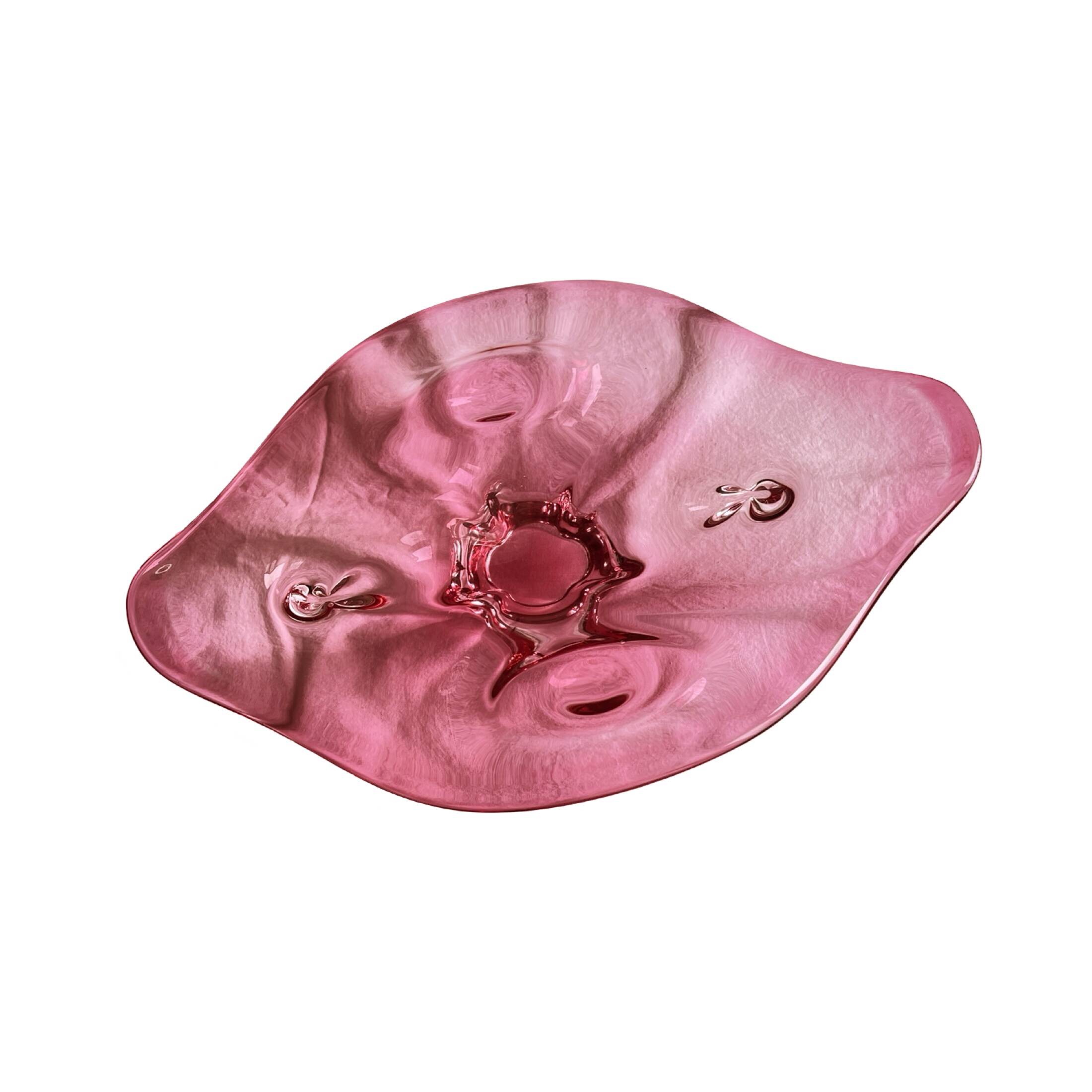 Large platter, designed by J. Hospodka, Chribska Sklarna, Czechoslovakia, 1