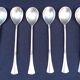 Art Deco 800 Silver Teaspoon Demitasse Marked Set of 6