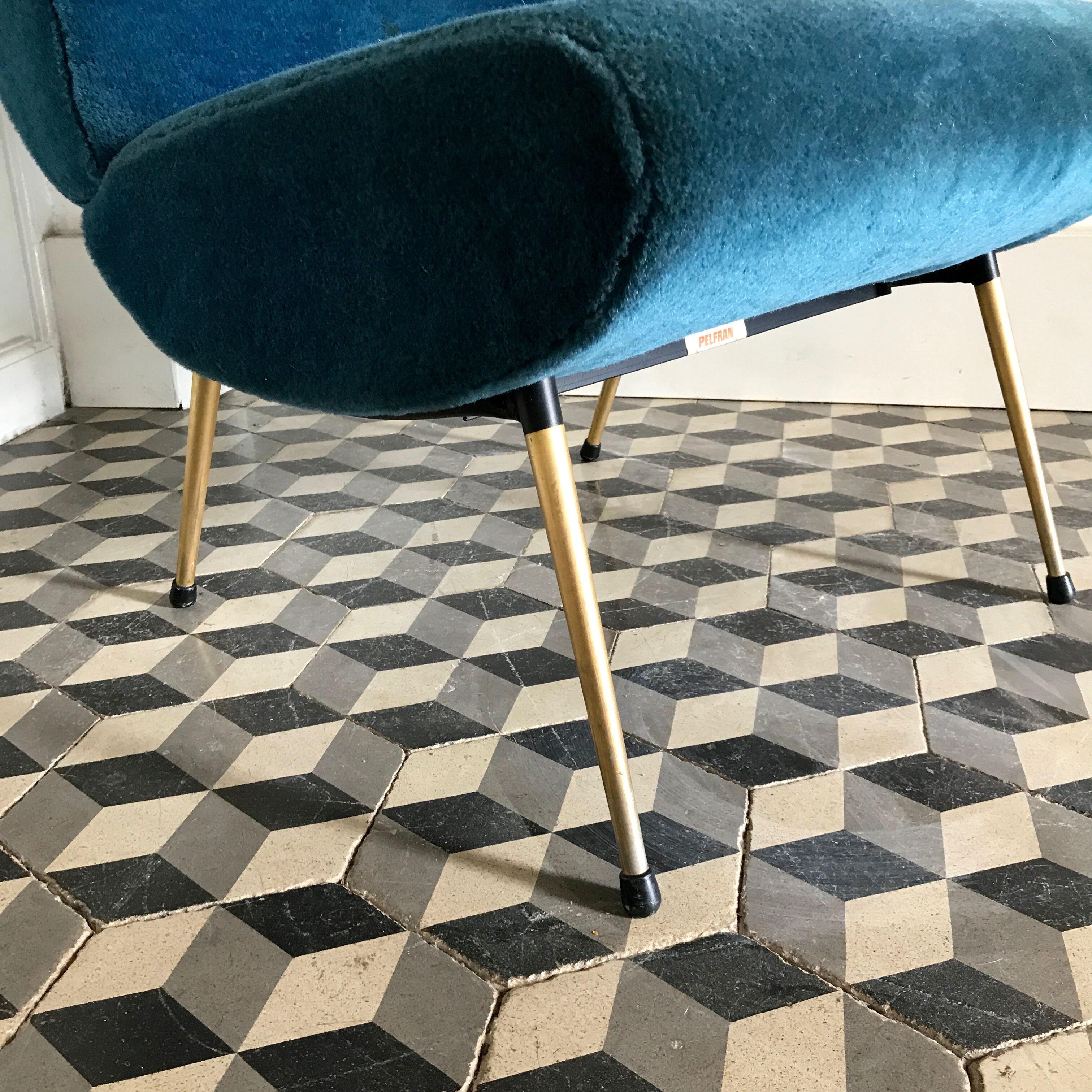 Blue Pelfran armchair