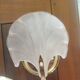 Rare set of wall sconces and shell ceiling light.