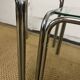 Vintage glass and chrome metal nesting tables