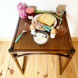 Vintage rattan coffee table