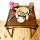 Table basse vintage en rotin