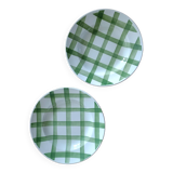 2 assiettes terre de fer modèle Nappe