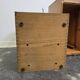 Industrial oak tambour cabinet from the 1930s, portable shape.