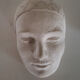Plaster art-deco woman's head