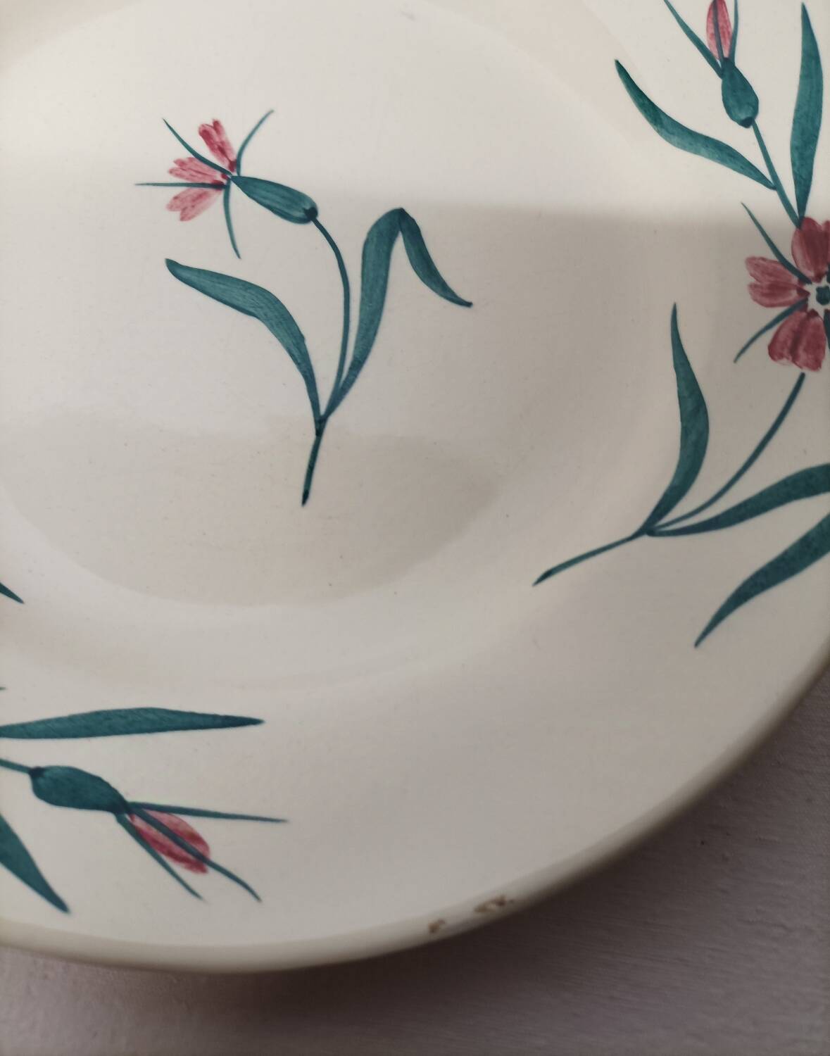 Service assiettes creuses et compotier" Terre de Fer"