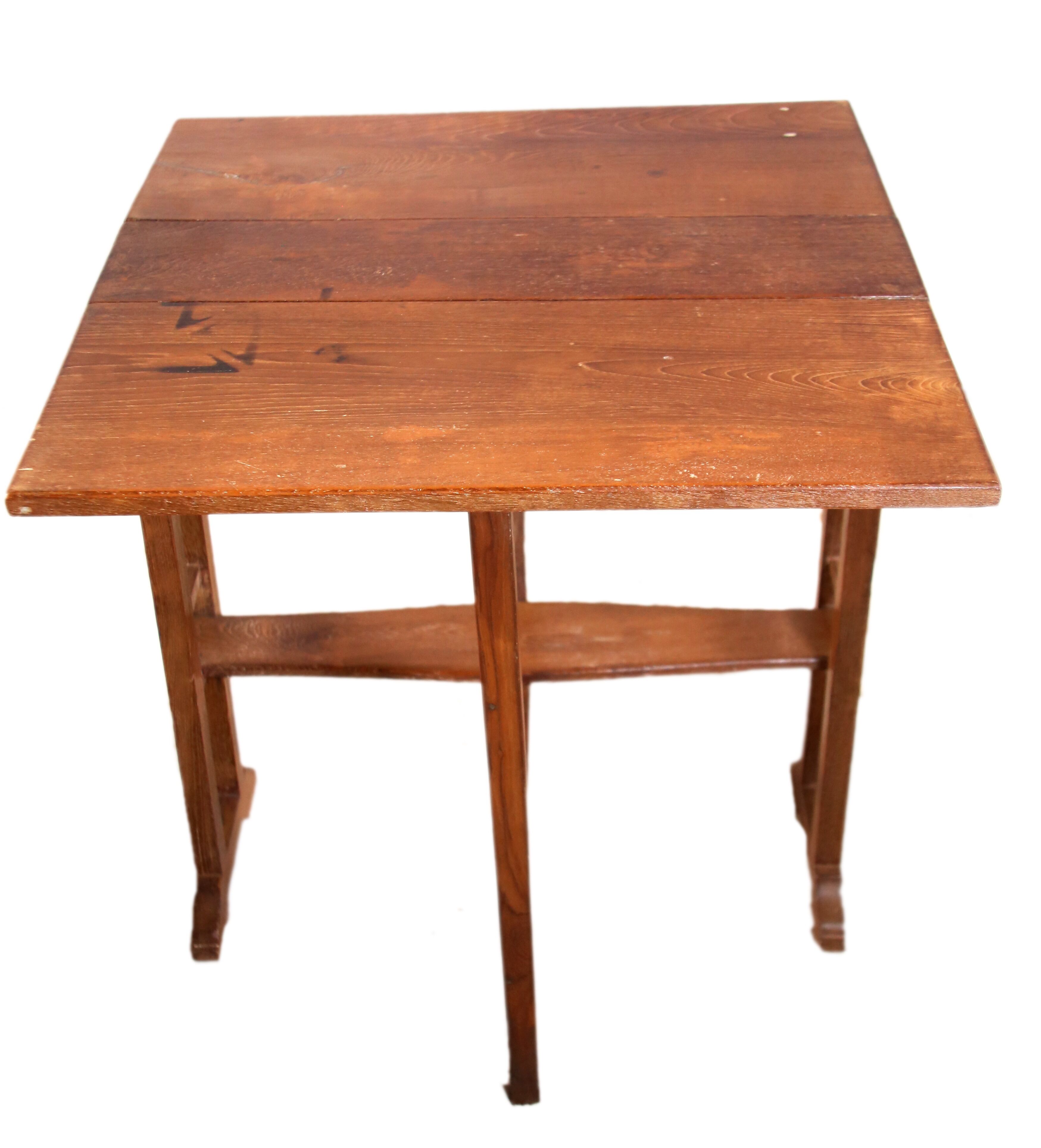 Old Burmese teak folding table