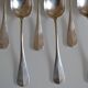 6 cuillères à soupe métal argenté P de Ruolz silver plated soup spoons 21,8 cm