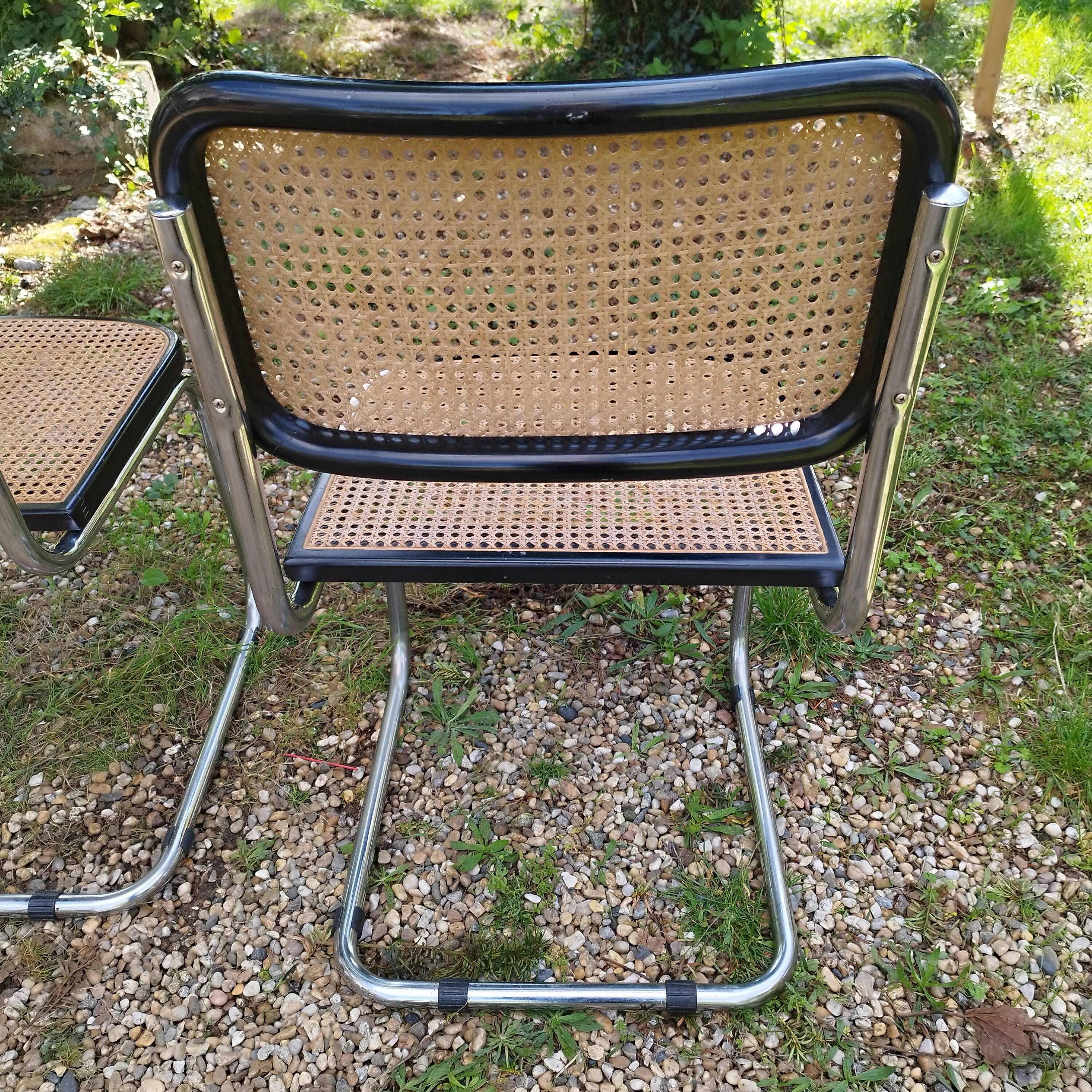 Vintage style chairs Cesca B32 Marcel Breuer