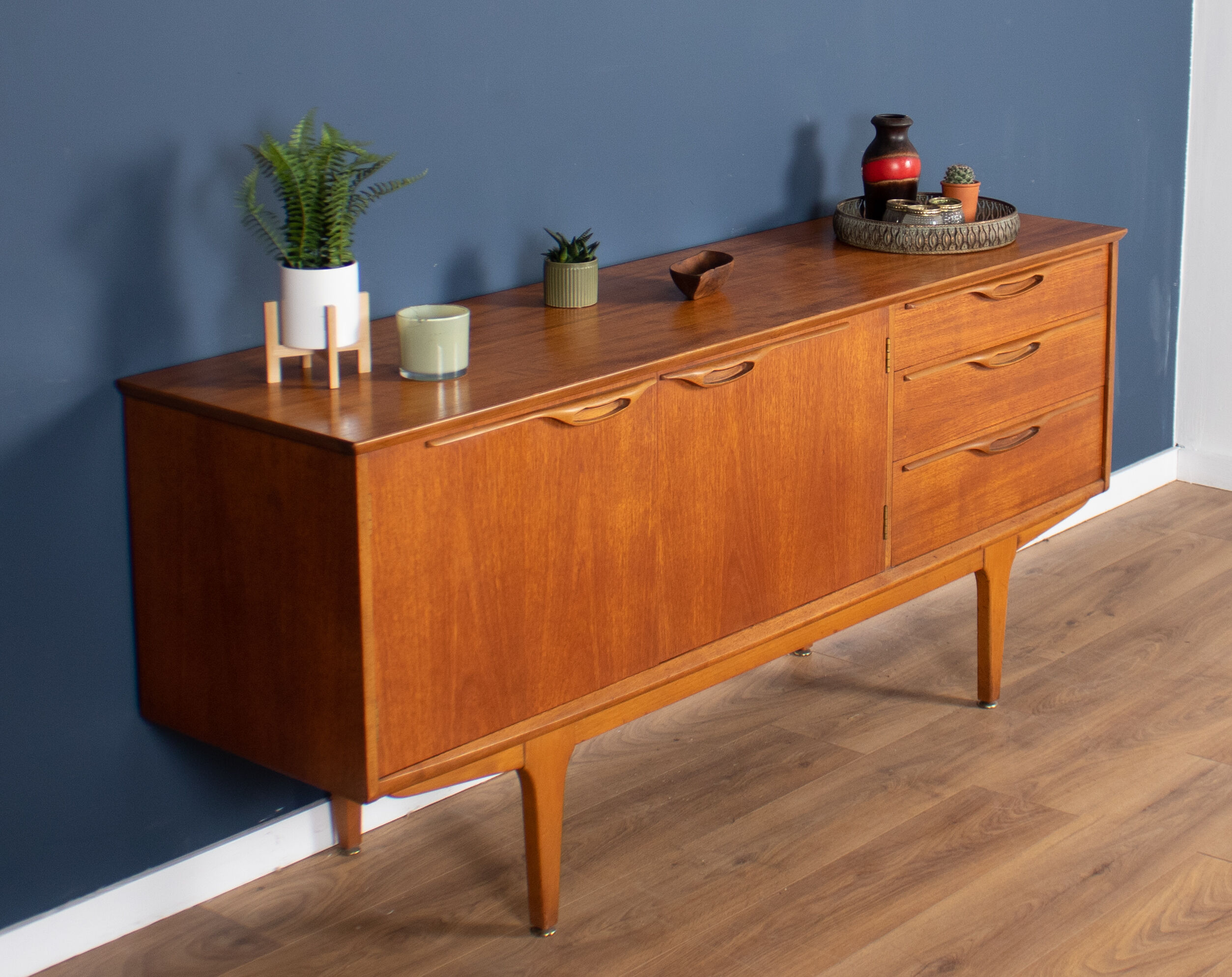 Retro teak 1960s short jentique classic mid century sideboard
