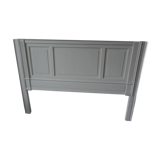 Headboard from the 1930s for a 160 bed in pearl gray patinated solid oak