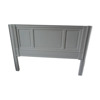 Headboard from the 1930s for a 160 bed in pearl gray patinated solid oak