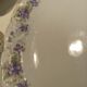 Table service 31 pieces in porcelain. Floral polychrome pattern