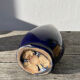 Vase belge en grès flammé bleu et beige