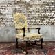 Walnut armchair from louis xiii period from the 17th century