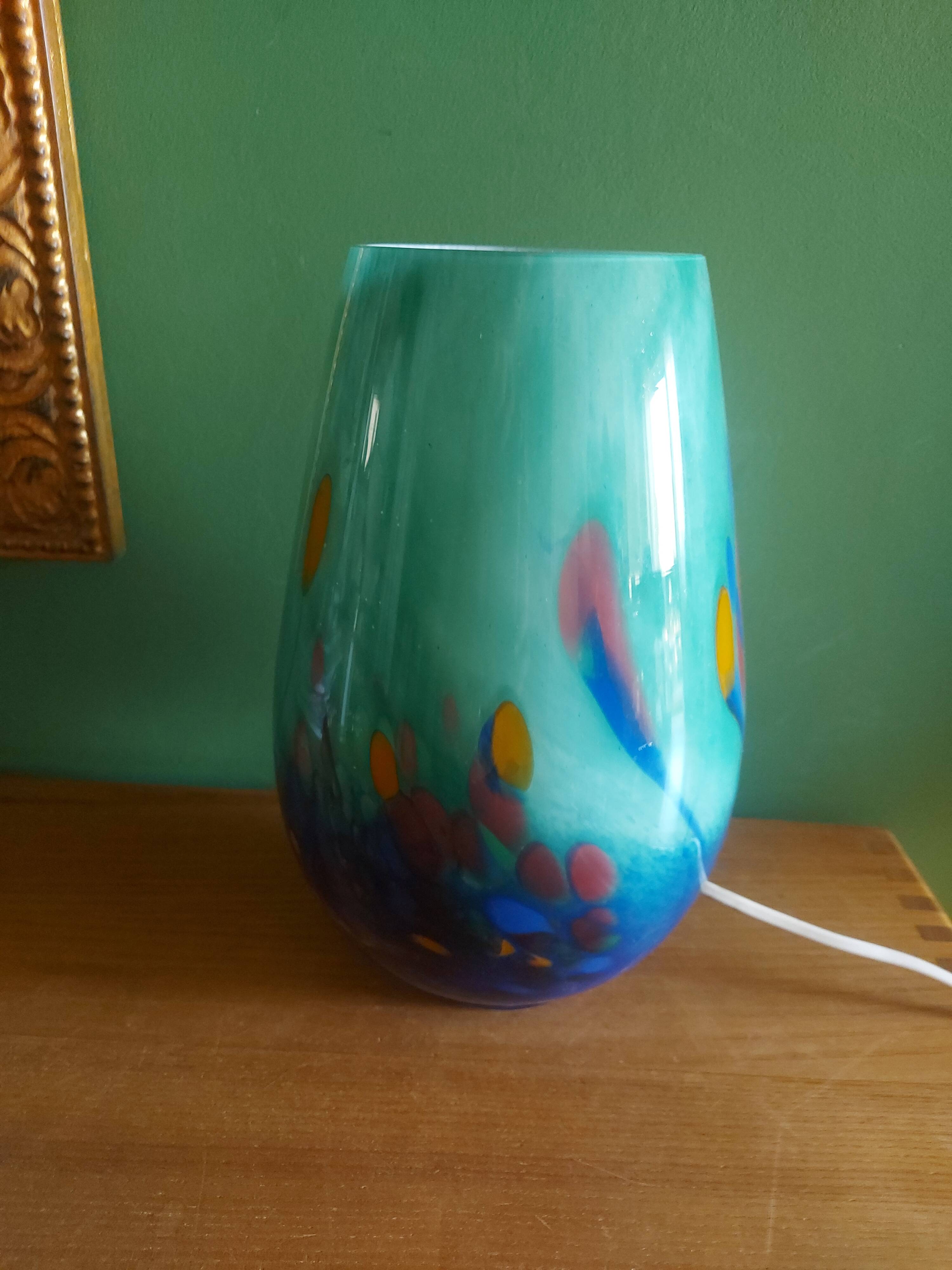 Blown glass lamp soisy, essonne