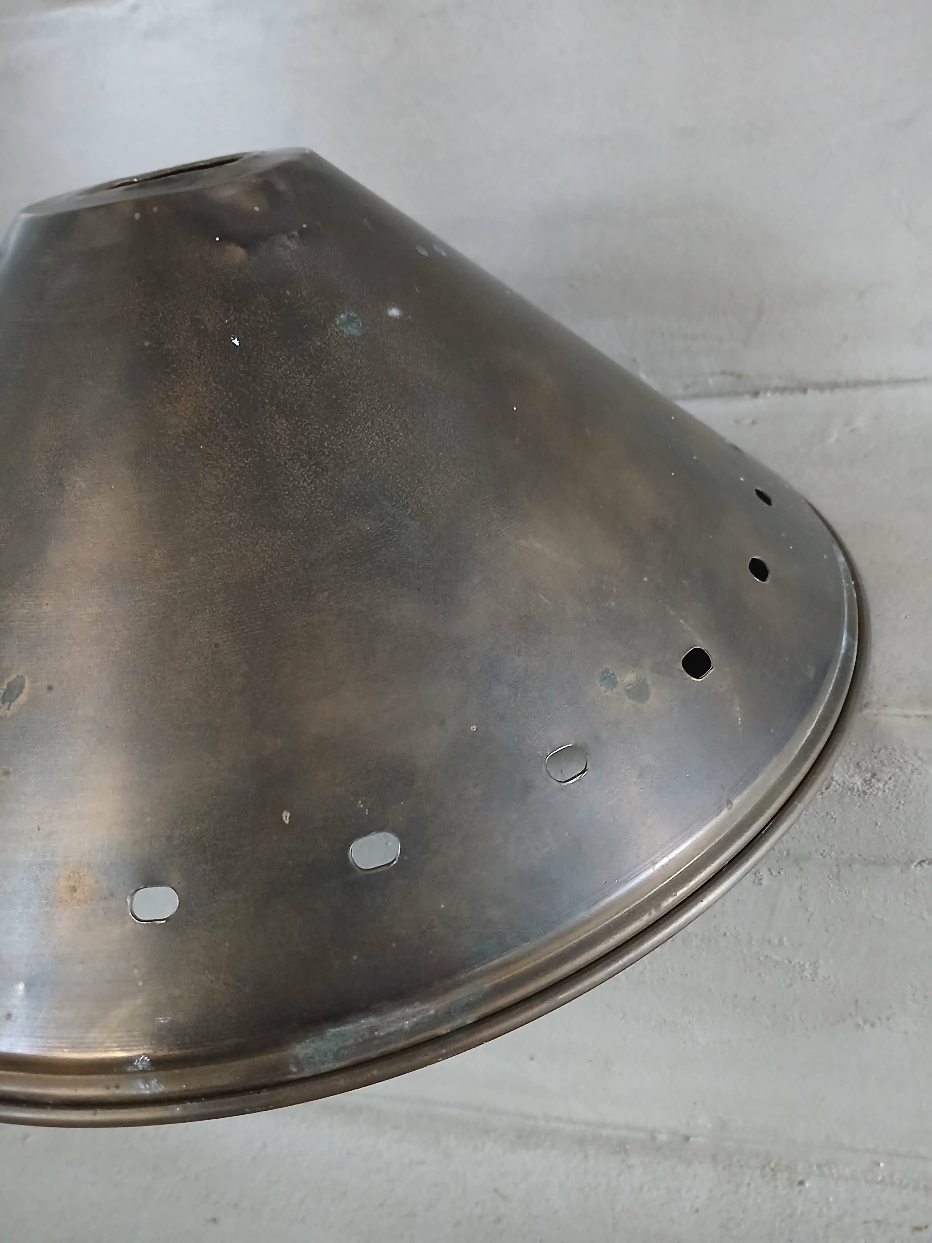Antique brass lampshade