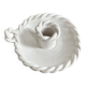 Hand-held candle holder with braided ceramic bowl