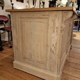 Late 19th century counter in patinated oak