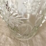 Art Deco chiseled glass ice bucket