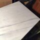 Marble and cast iron bistro table