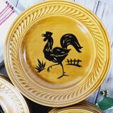 Set of plates of Gien decoration rooster