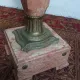 High Louis XVI column in marble and bronze