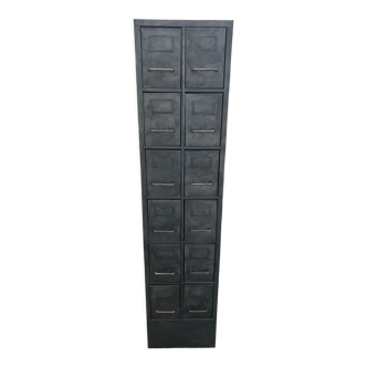 Industrial wine rack storage unit metal drawers column