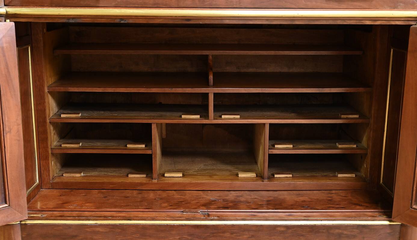 Mahogany Library Scriban, Louis XVI style – Mid-19th century