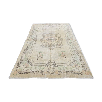 Tapis de zone Oushak antique beige sku v786