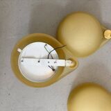 3 vintage glass paste wall lights