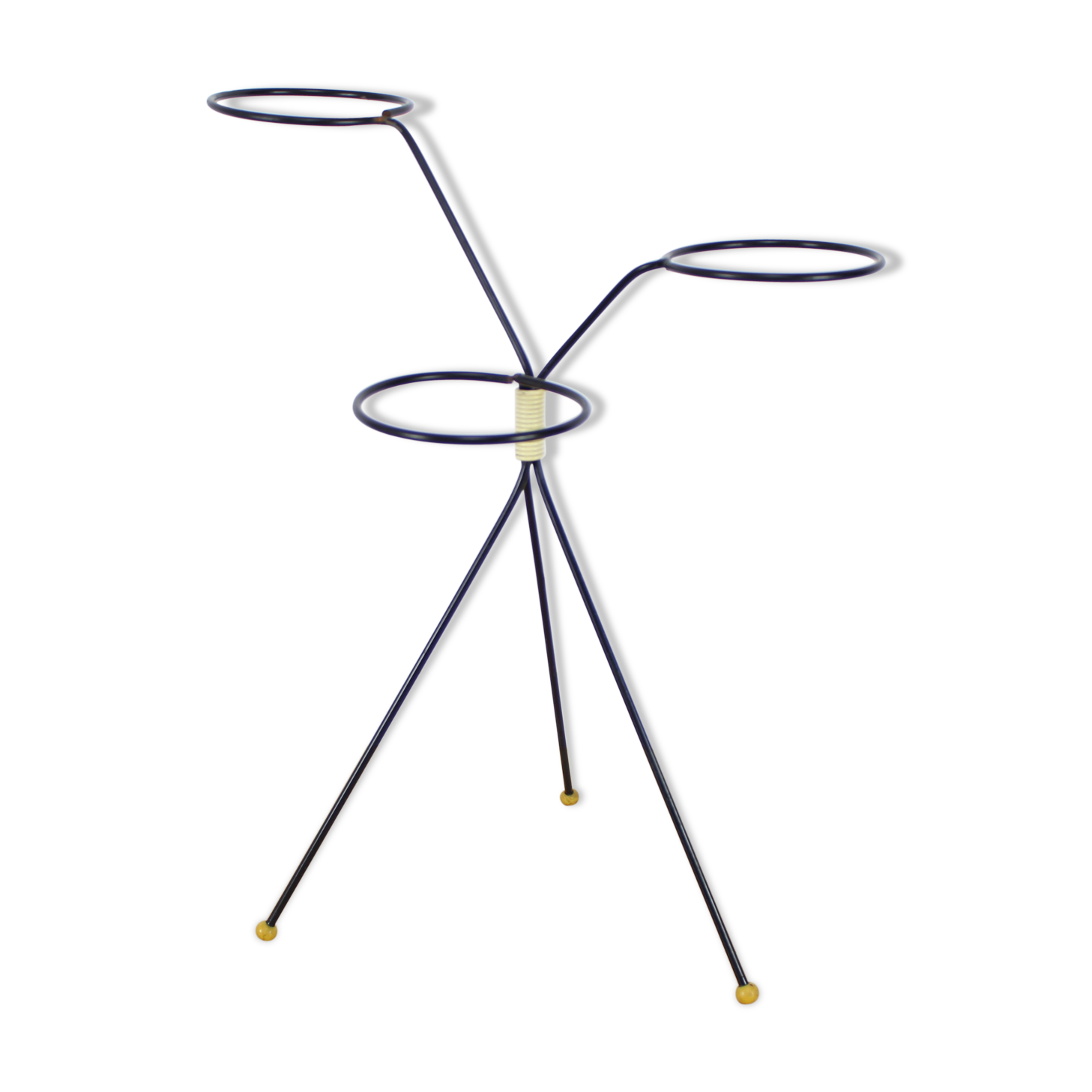 Tripod plant metal black, folding door