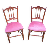 Paire de chaises Napoleon III