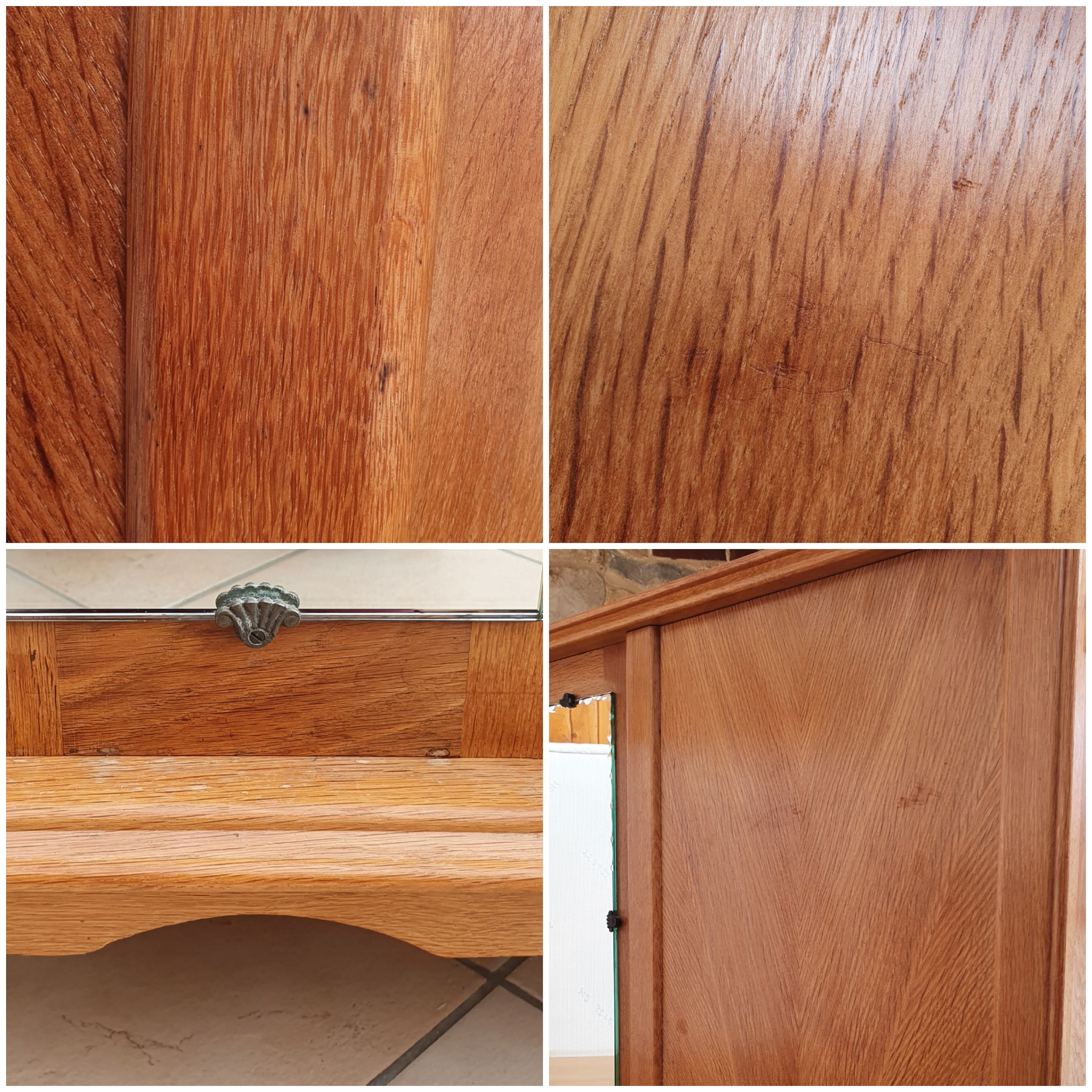 Vintage cabinet feet compass