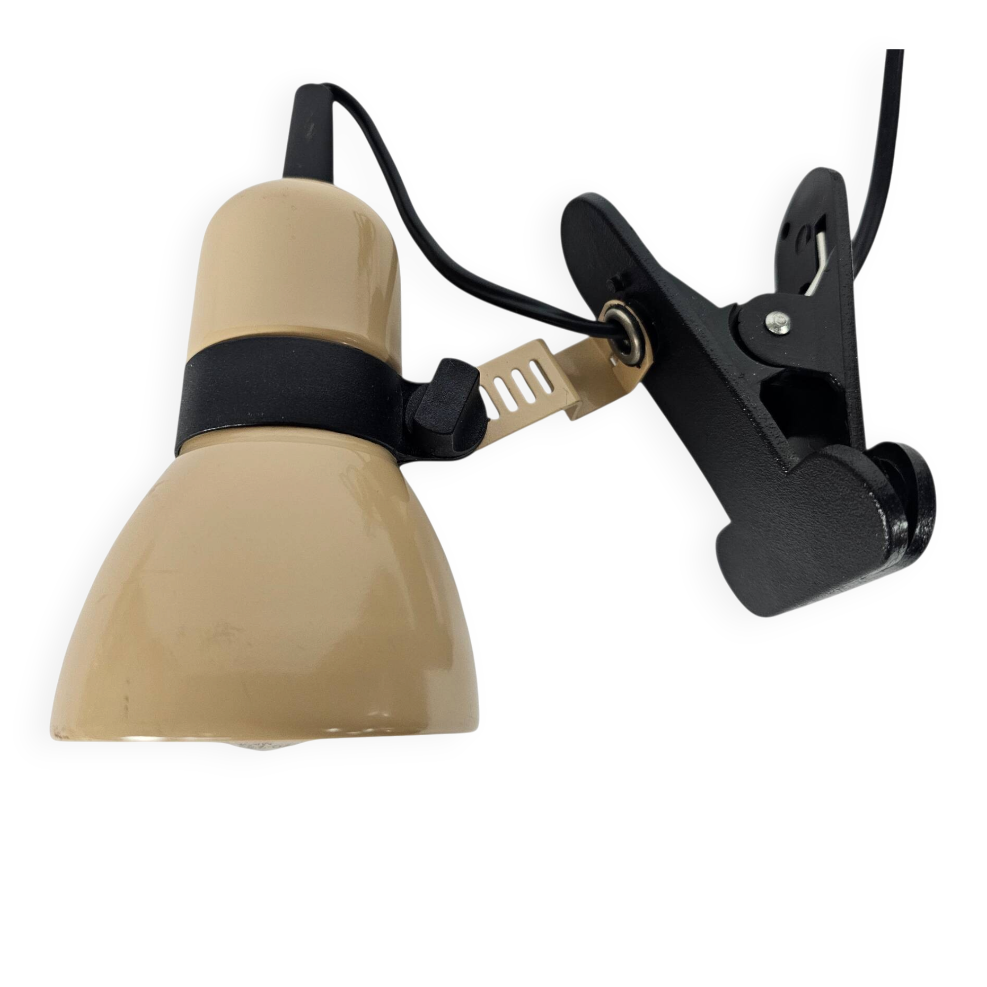 Herda Holland - clamp spotlight - metal - plastic - 80s
