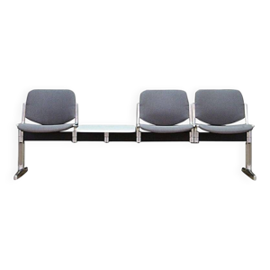 Banc danois en aluminium - tissu