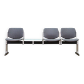 Grey aluminium bench, Danish design, 1960s, production: Denmark