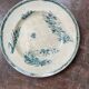 Large ironstone dish "with a basket of flowers" 132 bd magenta