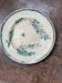 Large ironstone dish "with a basket of flowers" 132 bd magenta